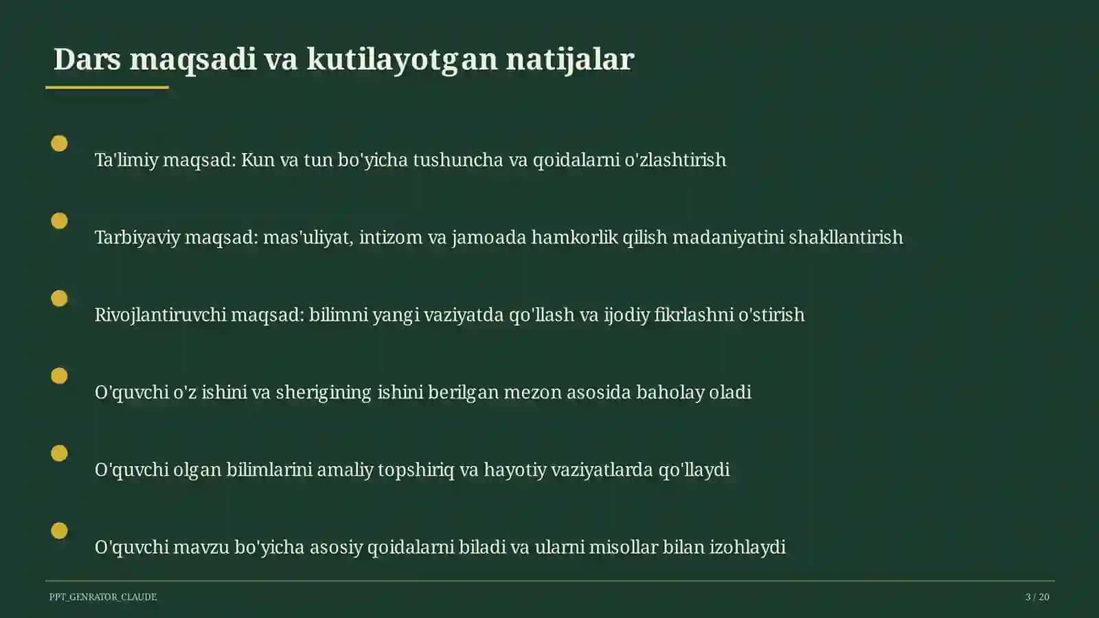 Kun va tun (1-sinf) 3