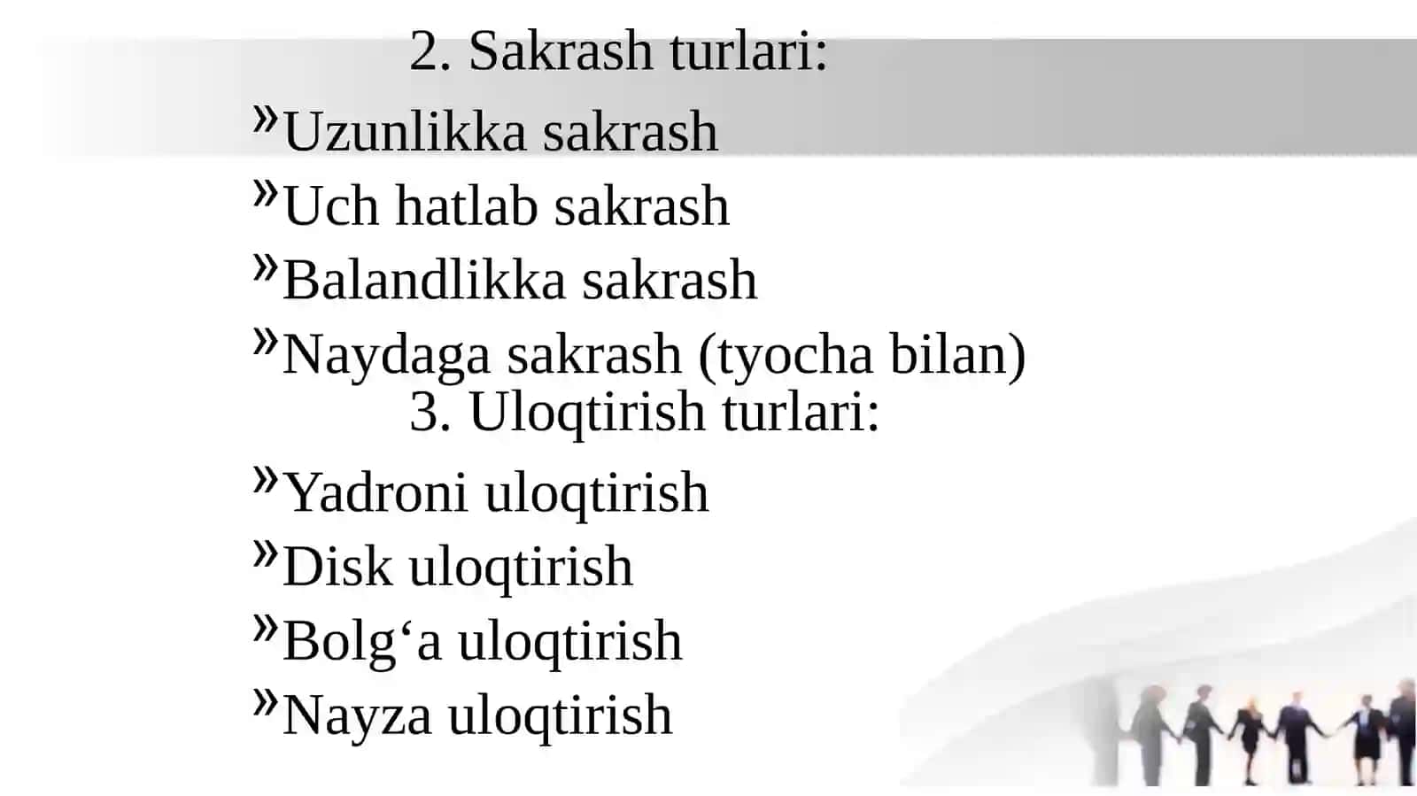 YENGIL ATLETIKA HAQIDA MA’LUMOT VA FAKTLAR 3