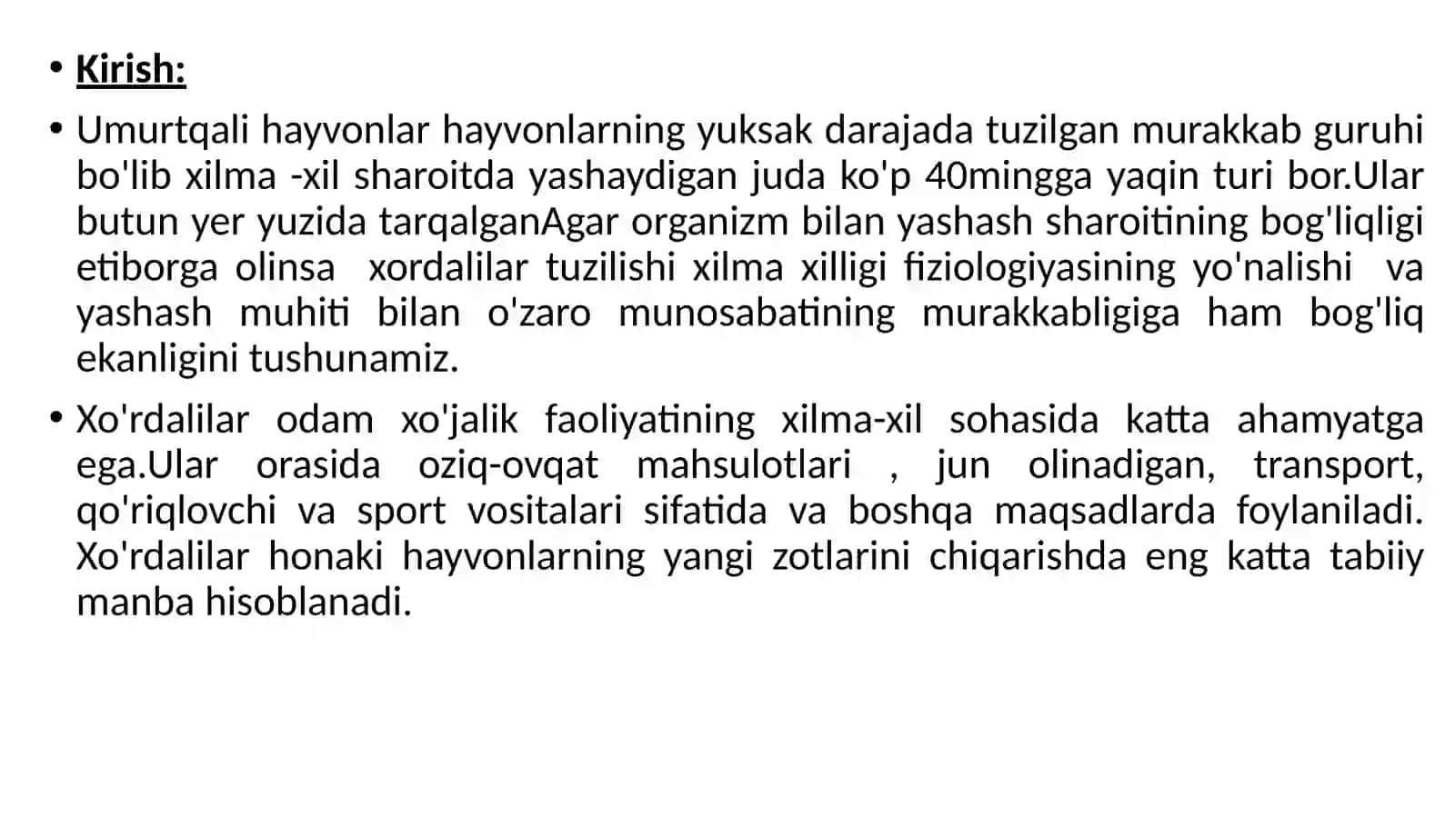 Umurtqali hayvonlarni bir-biri bilan filogenetik bog'lanishi 3