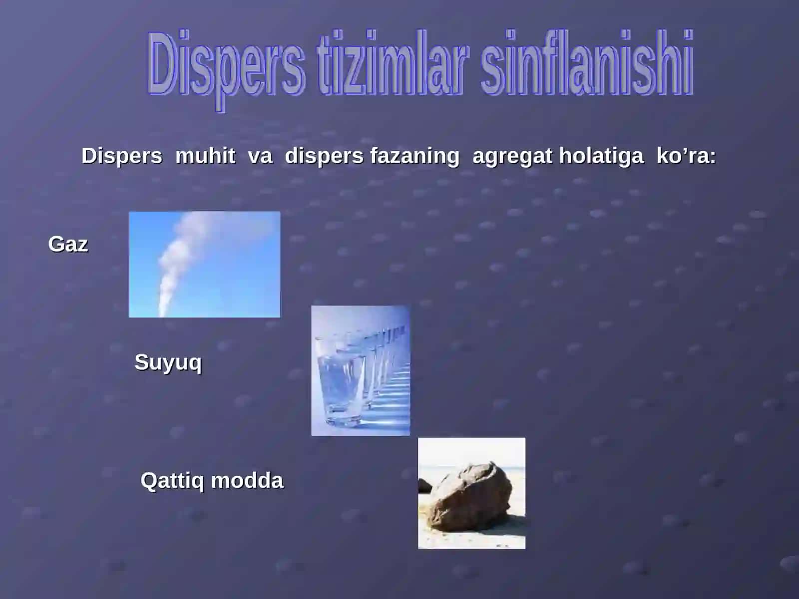 Dispers tizimlar. Eritmalar 3