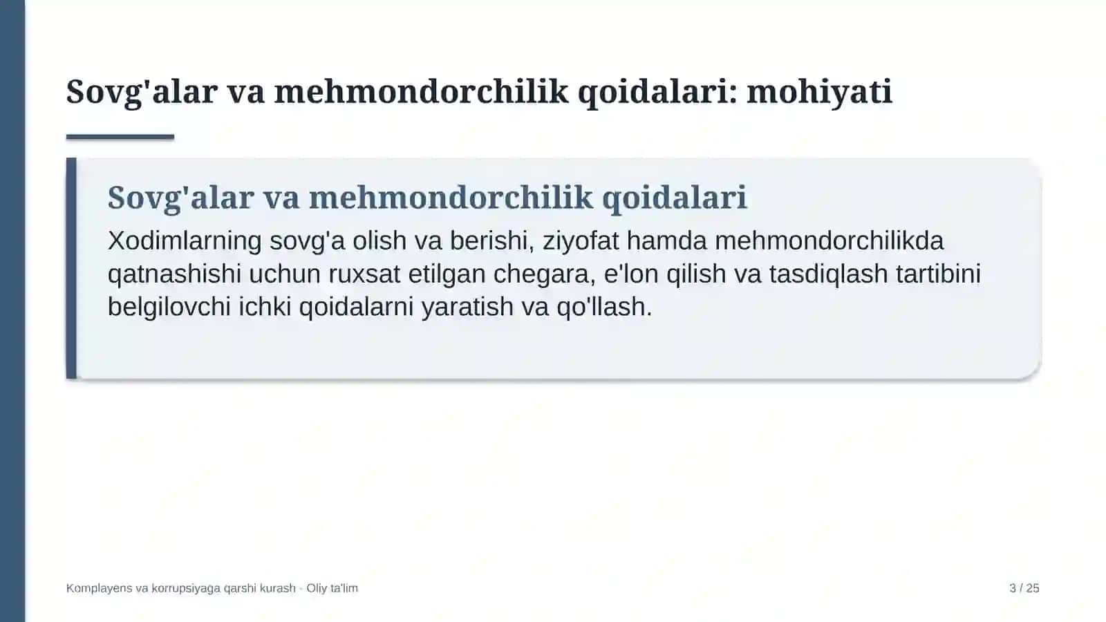 dam olish maskanlarida sovg'alar va mehmondorchilik qoidalarini joriy etish 5151 3