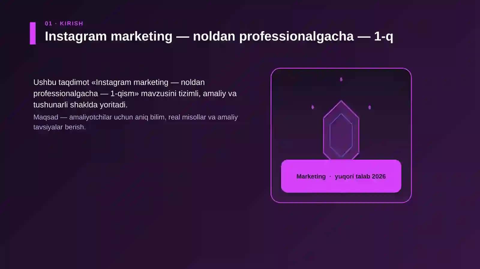 Instagram marketing — noldan professionalgacha — 1-qism 3