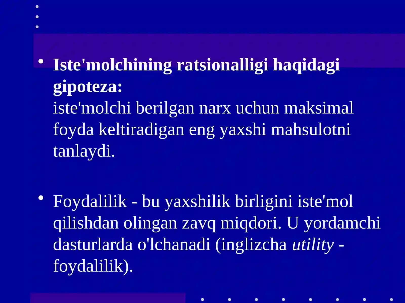 Iste’molchitanlovinazariyasiTAQDIMOTI 3