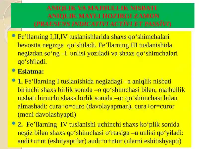 Aniqlik va majhullik nisbati 3