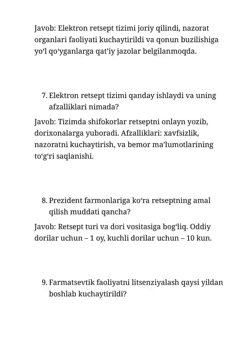 O‘zbekiston Respublikasi prezidentining retsepturaga asoslangan qonun va farmoyishlari 3