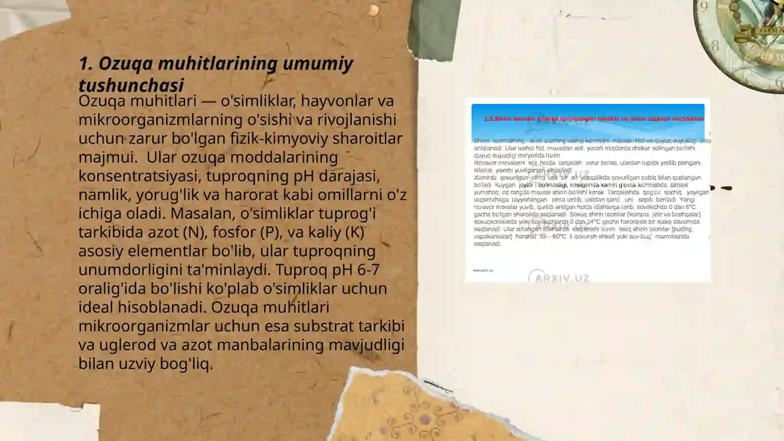 Oziqa muhitlari. Ozuqa muhutlarini tayorlash tamoillari 3