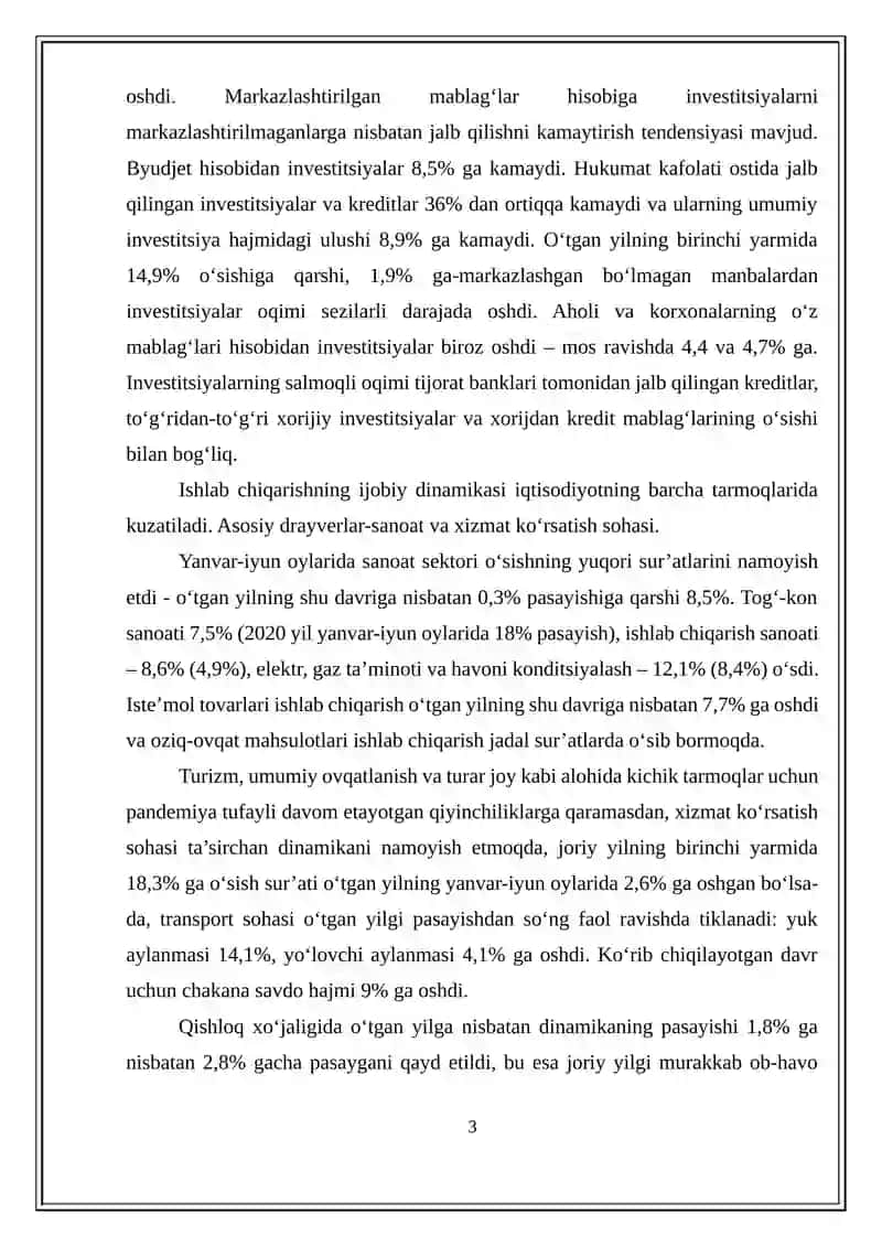 ISHLAB CHIQARISH XARAJATLARI VA MAHSULOTNING SIG'IMIYLIGI TAHLILI 3