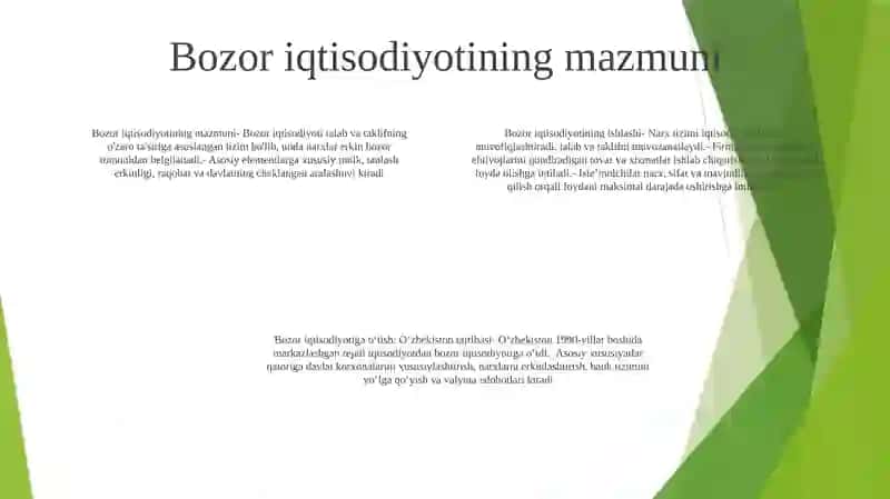 Bozor Iqtisodiyotining Mazmuni Va Amal Qilishi 3