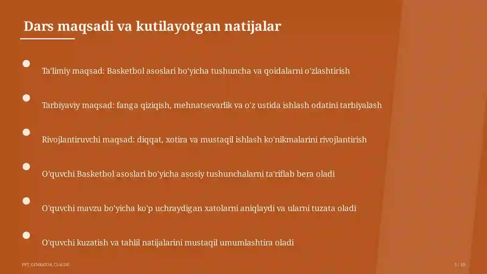 Basketbol asoslari (5-sinf) 3