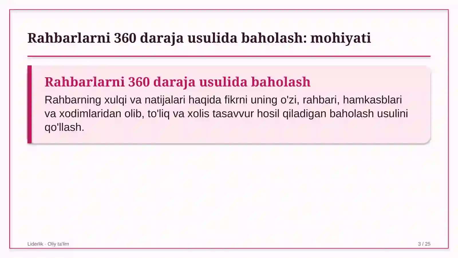 taksi xizmatida rahbarlarni 360 daraja usulida baholash 8875 3