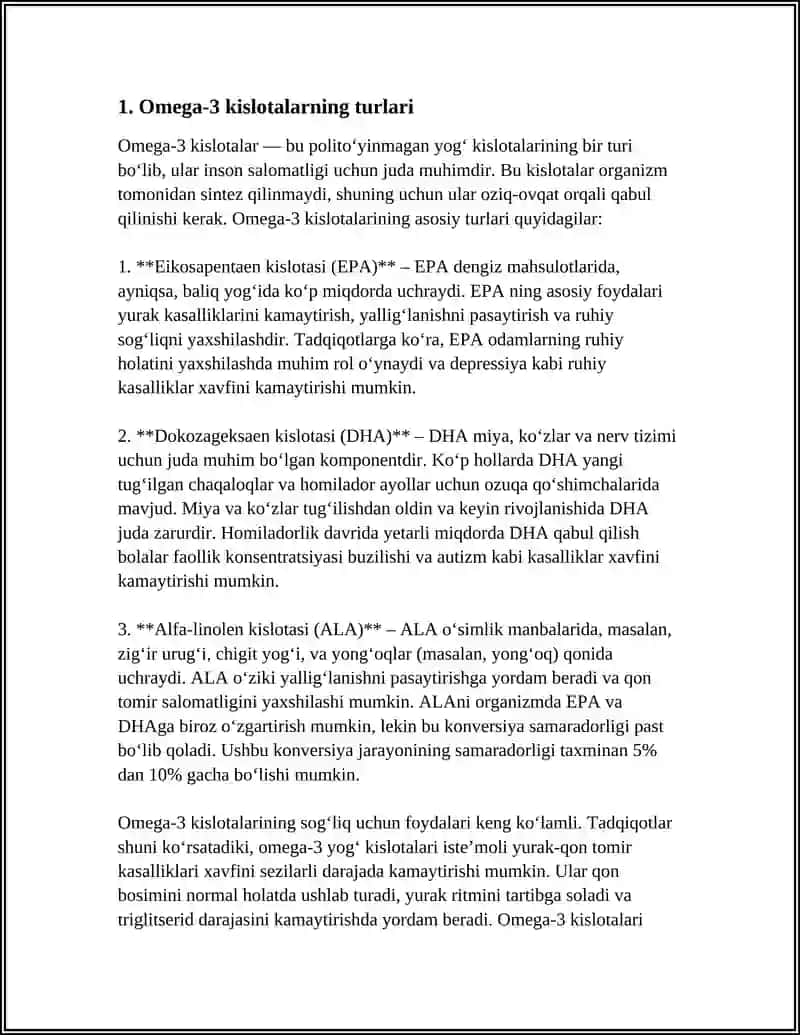 OMEGA-3 KISLOTALAR 3