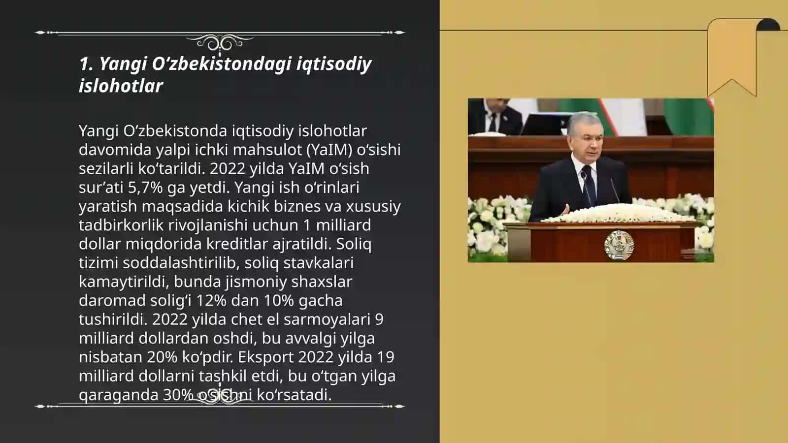 Yangi O‘zbekistondagi iqtisodiy islohotlar 3