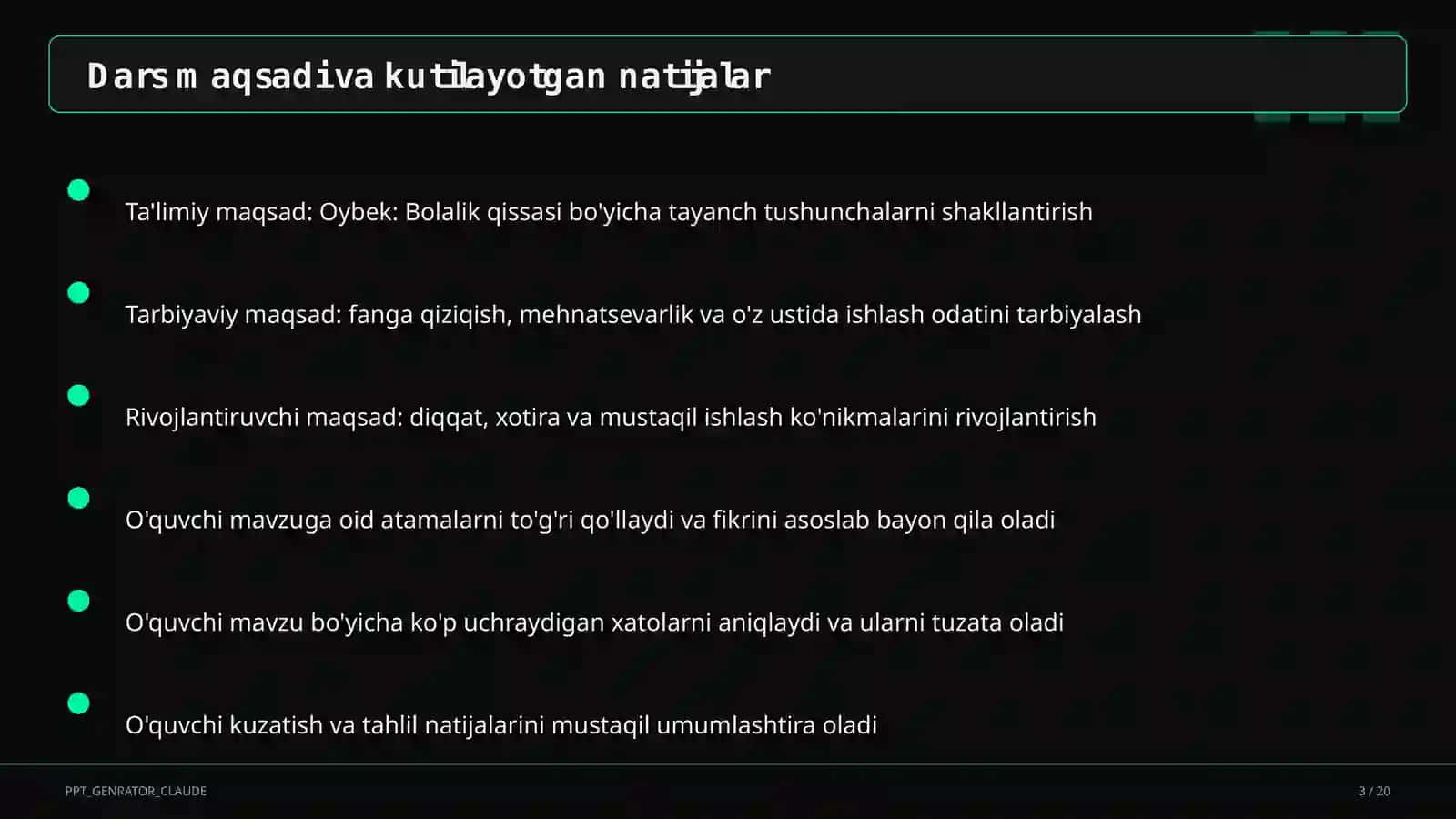 Oybek: Bolalik qissasi (6-sinf) 3