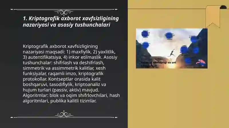 Kriptografik axborot xavfsizligi 3