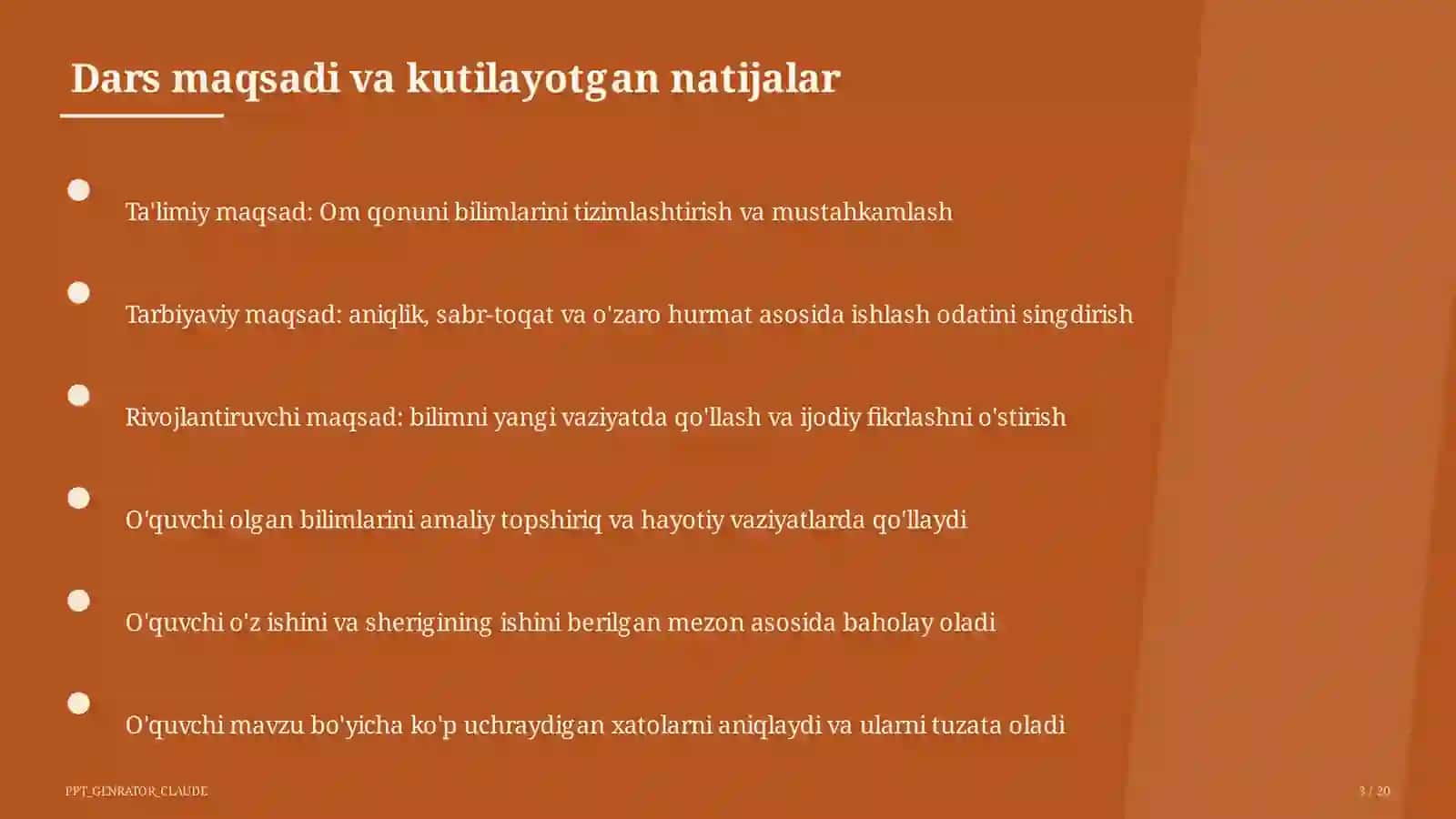 Om qonuni (8-sinf) 3