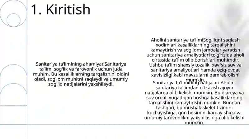 Sanitariya Ta'limi 3