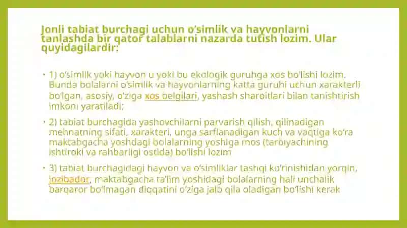 Tabiat burchagi 3