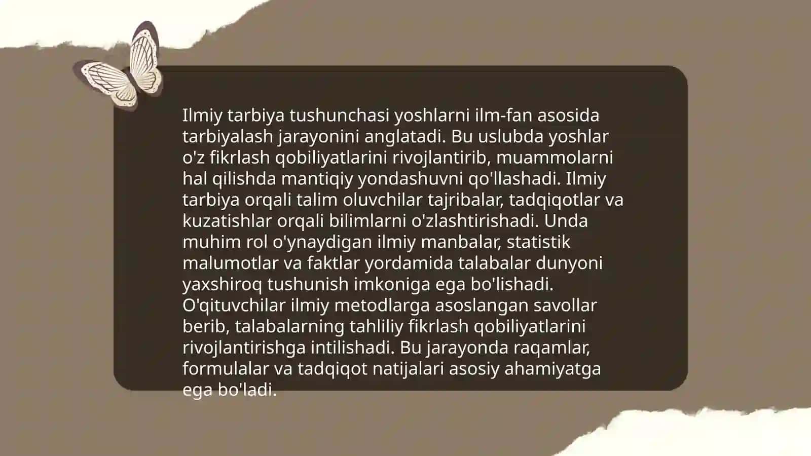 Ilmiy tarbiya 3