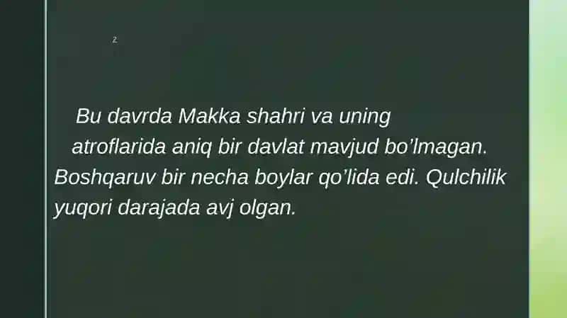 Islom dinining paydo bo’lishida ijtimoiy-siyosiy va madaniy sharoitlar 3