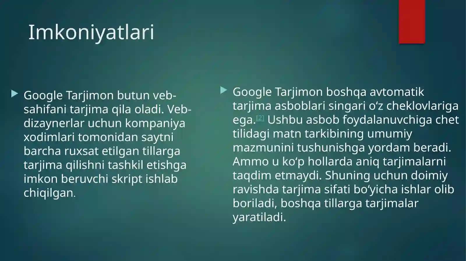 Google translator tarjimasini leksik va grammatik jihatdan analiz qilish (4) 3