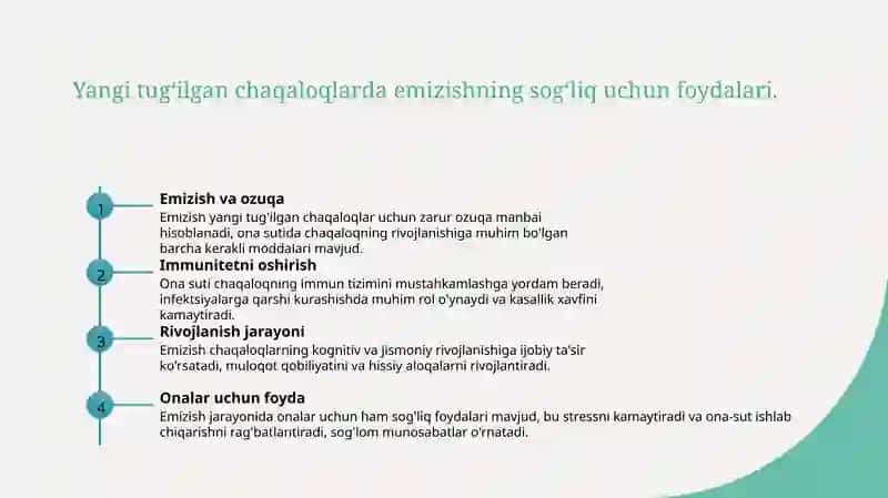Chaqaloqlarda fiziologik davr:koʻkrak bilan boqish 3