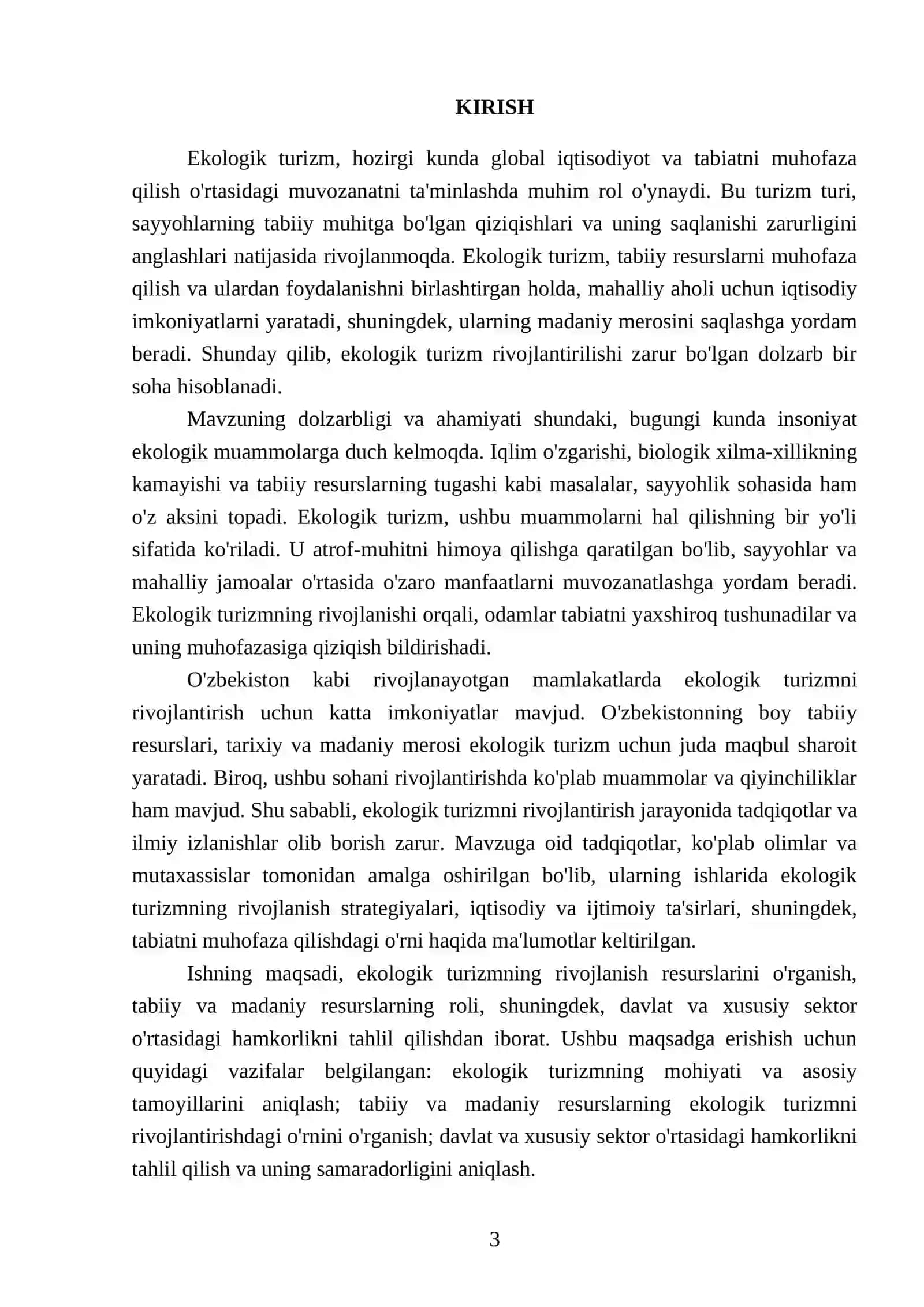 Ekologik turizmni rivojlantirish resurslari 3
