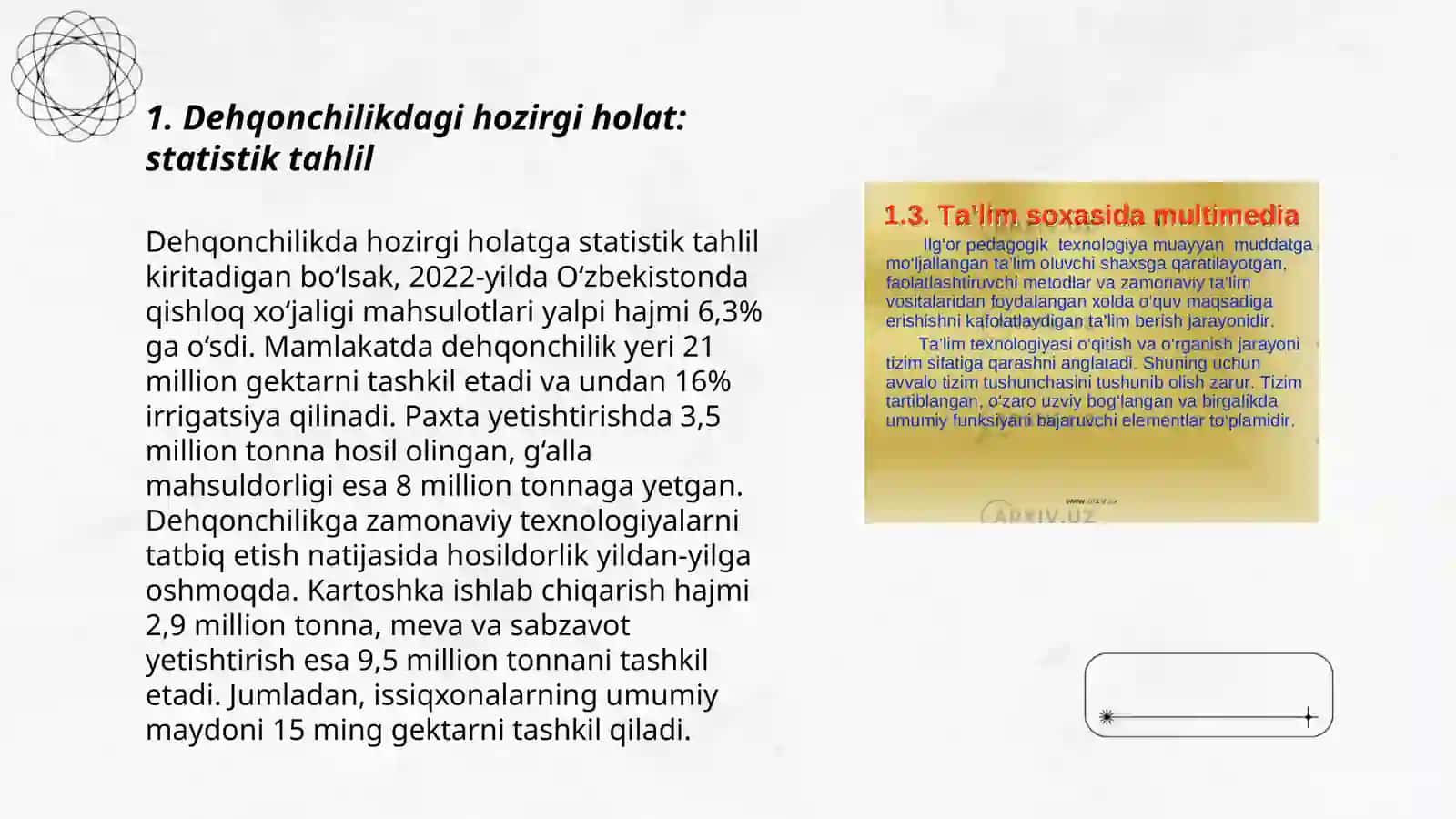 Muammolar va hal qilish yoʻllari bo'yicha ilmiy maqolalar 3