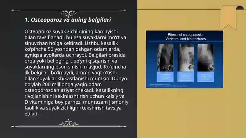 Suyak yemirilishi kasalliklari va davo choralari 3