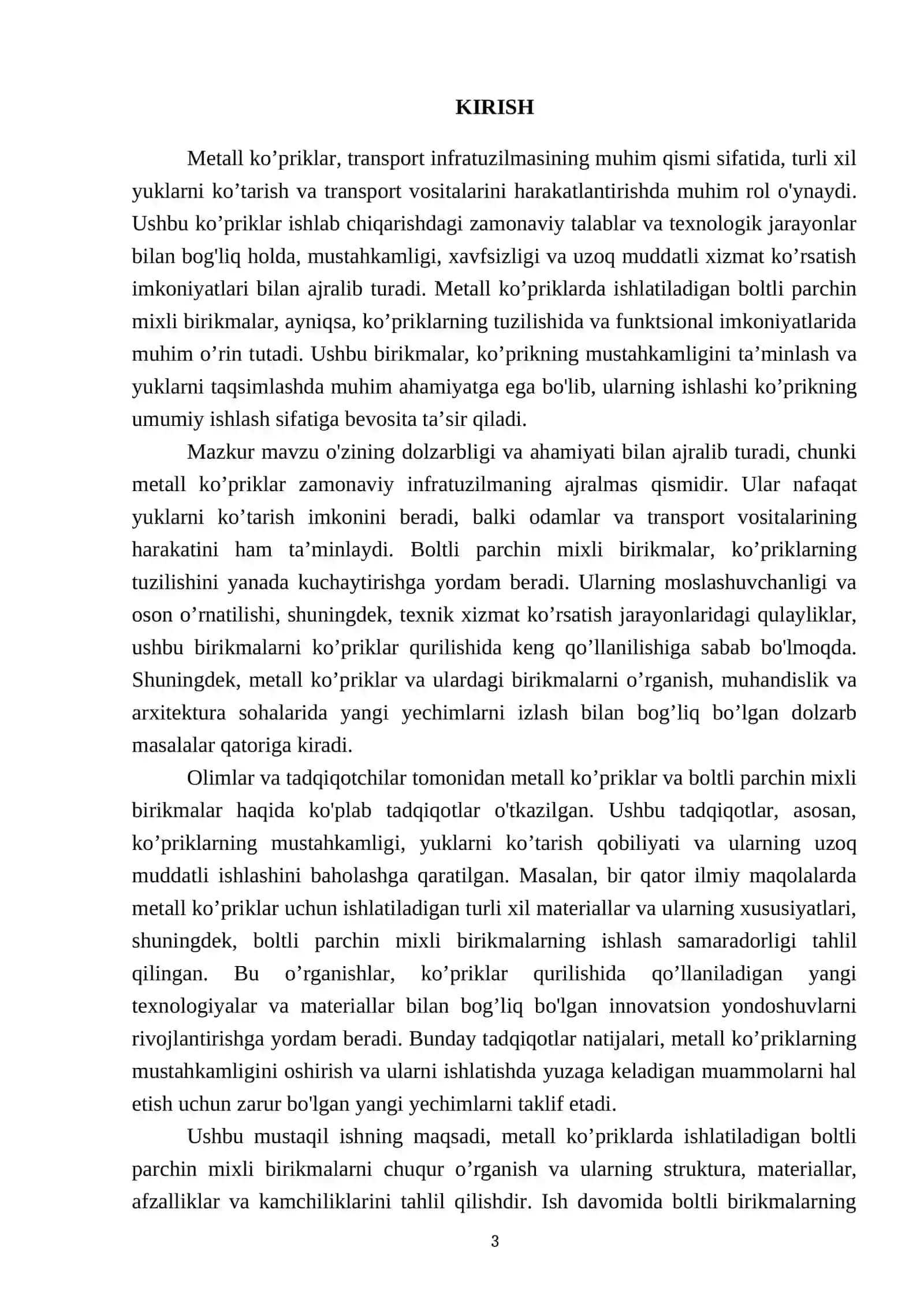 Metall ko’priklarda ishlatiladigan boltli parchin mixli birikmalar 3
