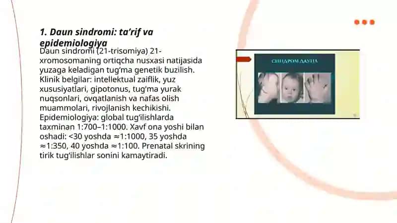 Daun sindromi 3