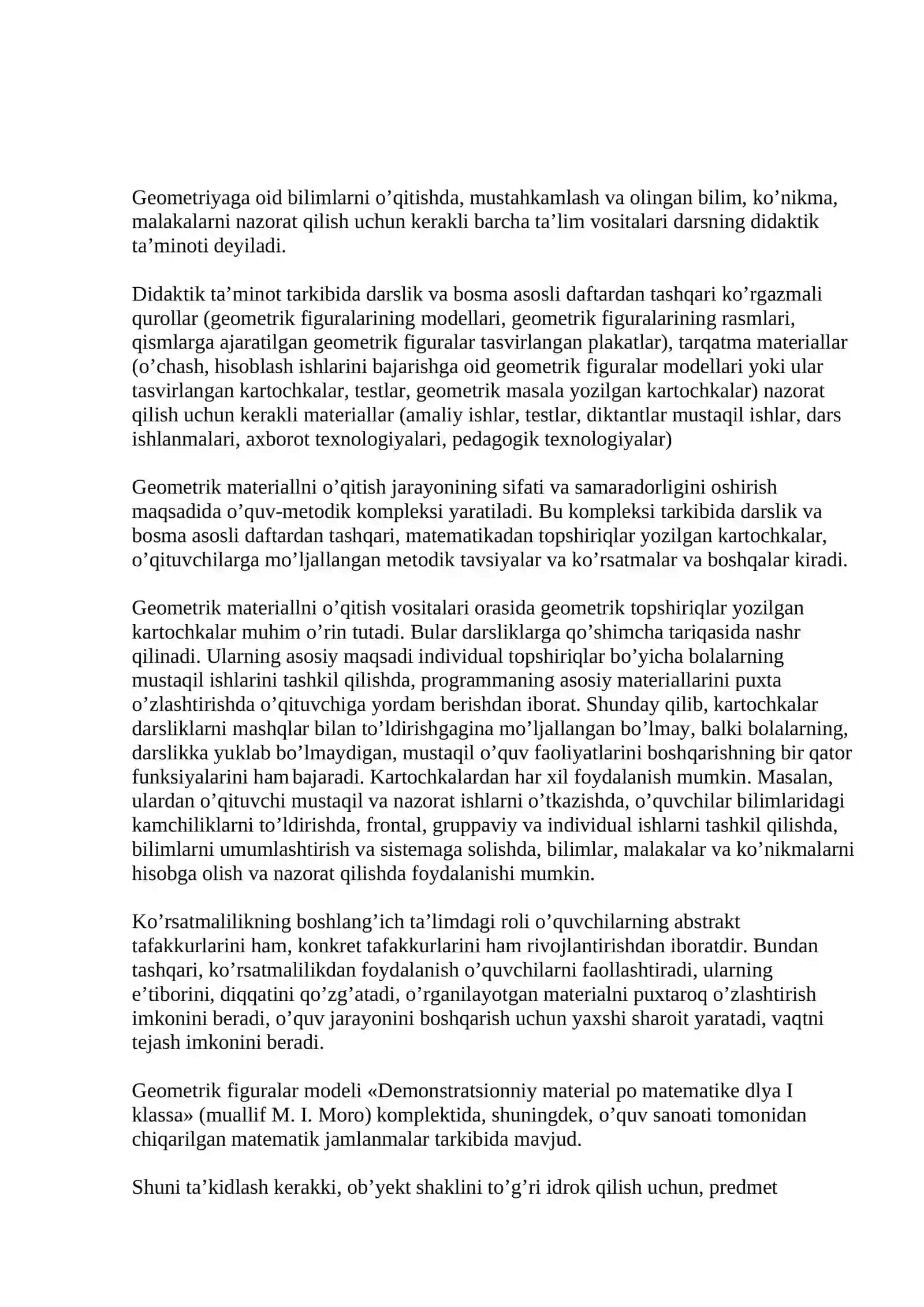 Geometrik figuralar, ularning ta’rifi, xossalari va alomatlari. Planimeriya aksiomalari 3
