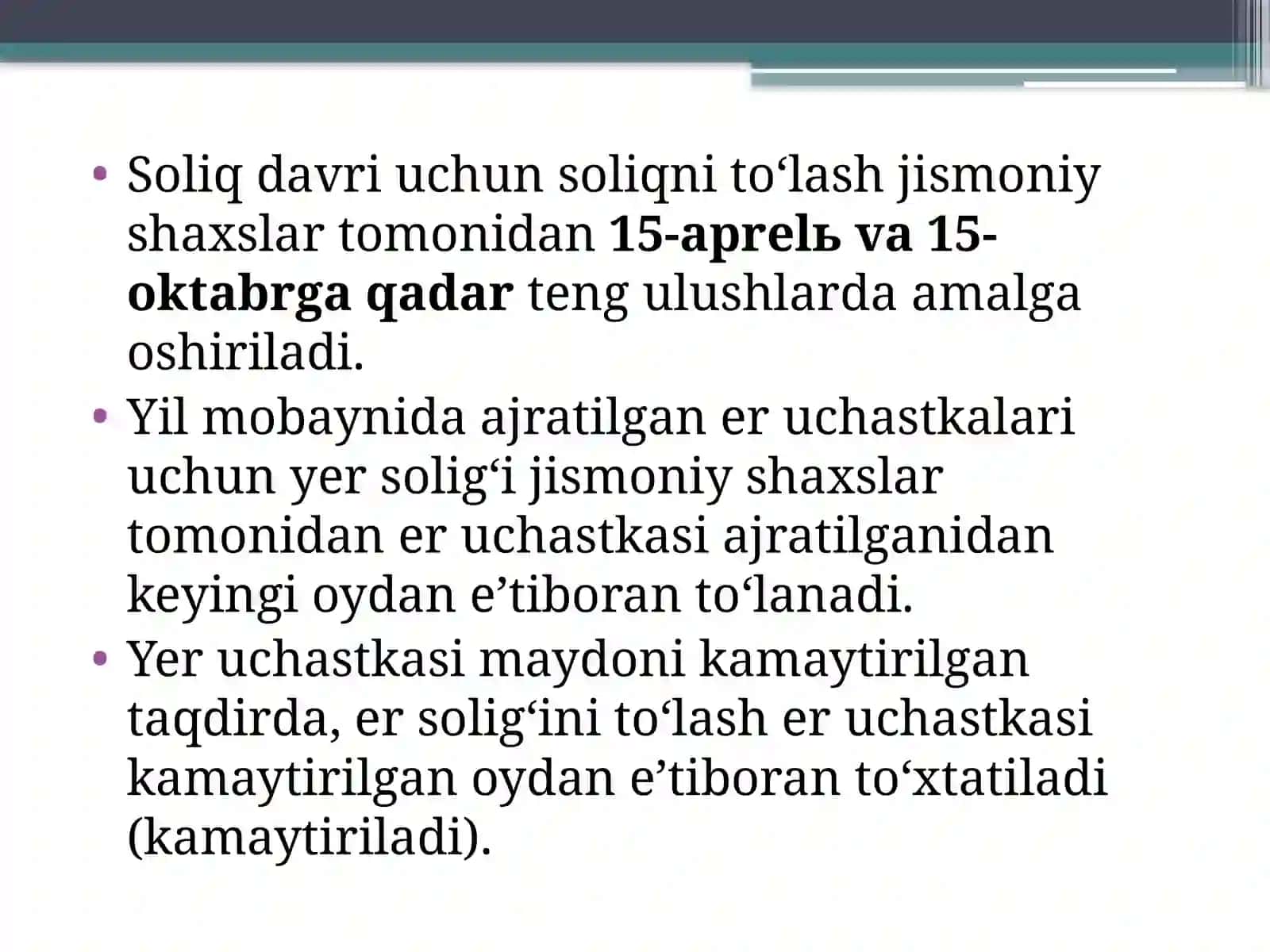Soliq hisoblash va budjetlantirish mexanizmi 3