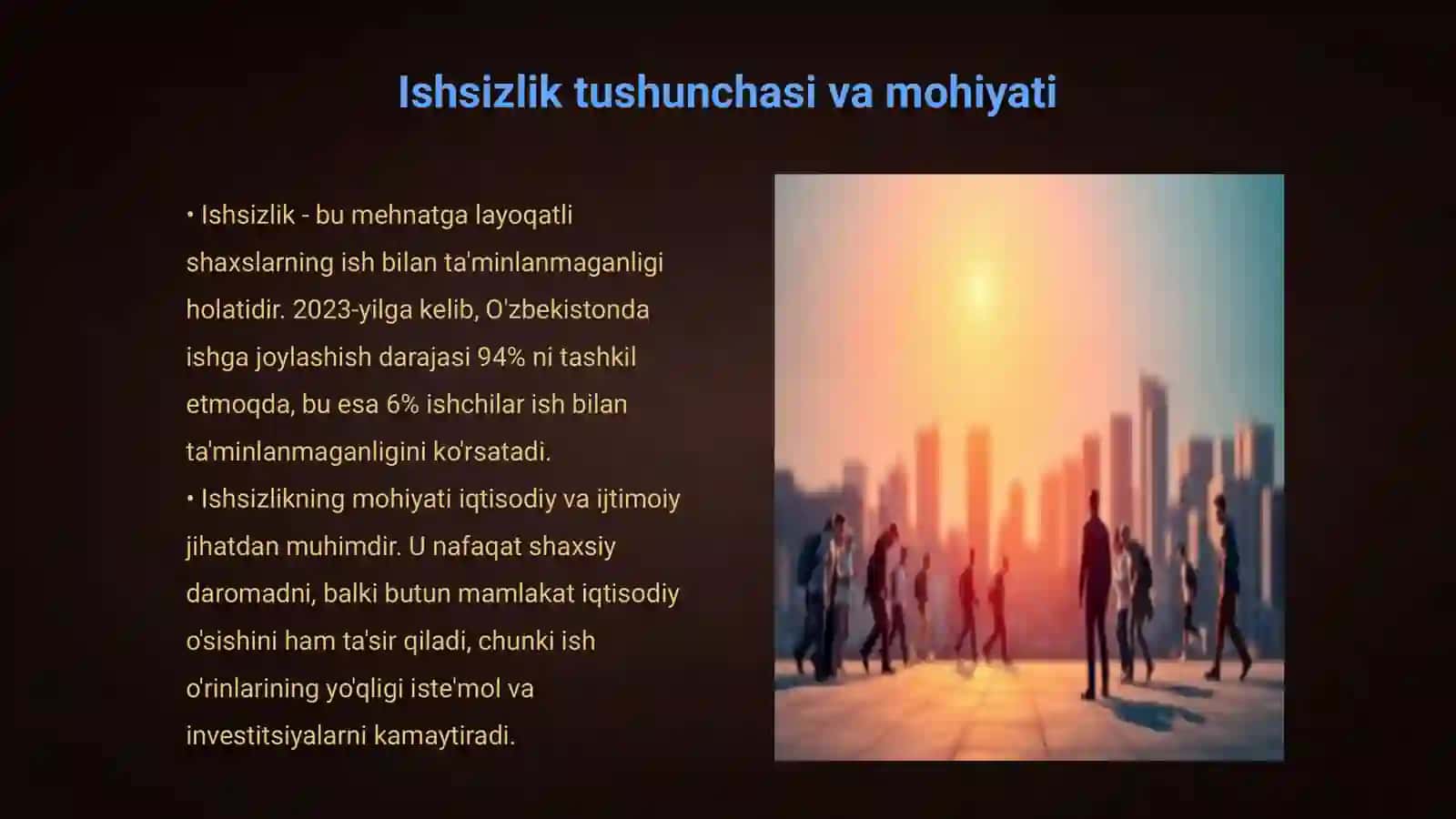 Ishsizlikning mohiyati, turlari va ijtimoiy iqtisodiy tasiri 3