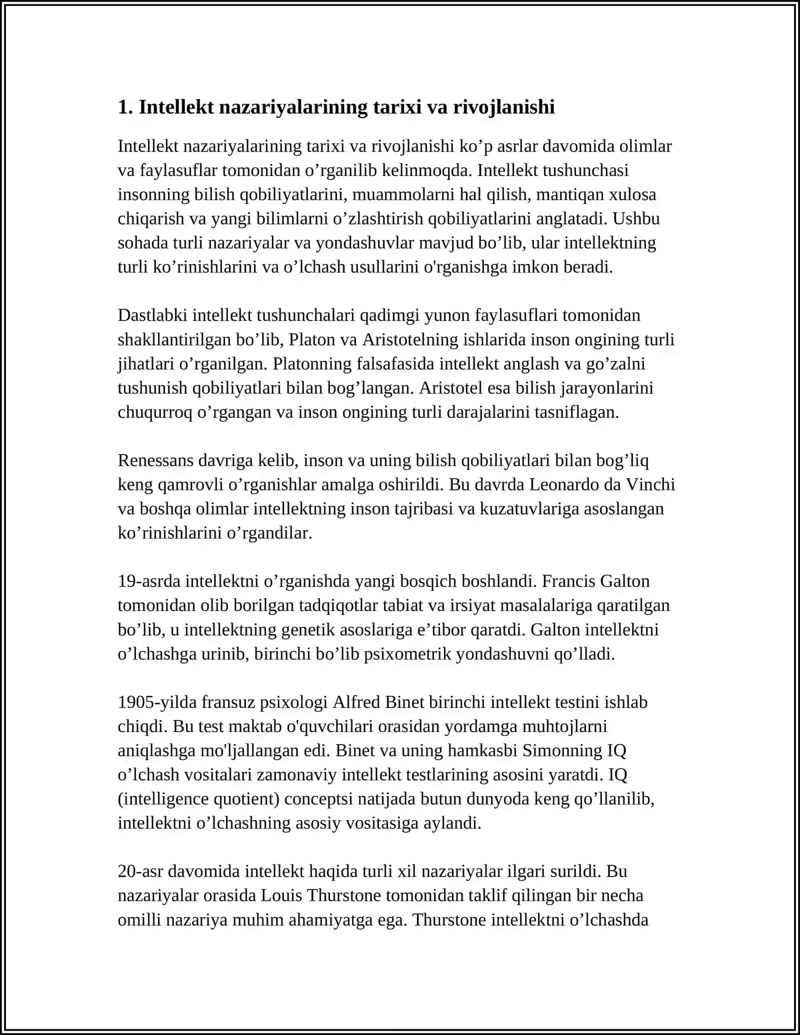 INTELLEKT VA KREATIVLIK NAZARIYALARI 3