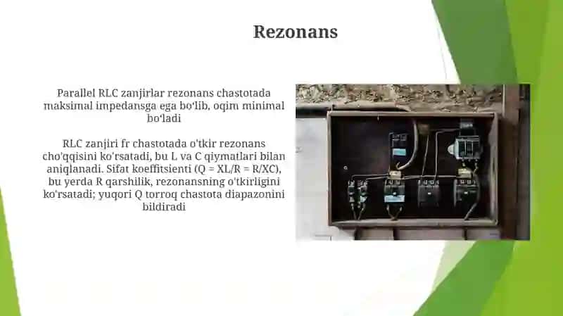 Uch fazali ozgaruvchan tok zanjirlari 3