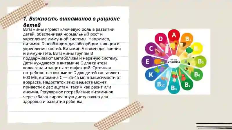 Bolalar oziqlanishida aviataminoz va gipovitaminozlar 3