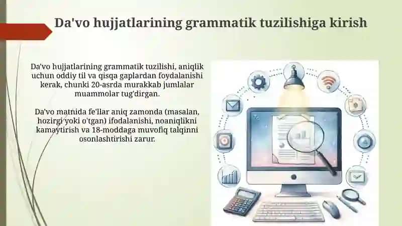 Da'vo Hujjatlarining Grammatik Tuzilishi 3