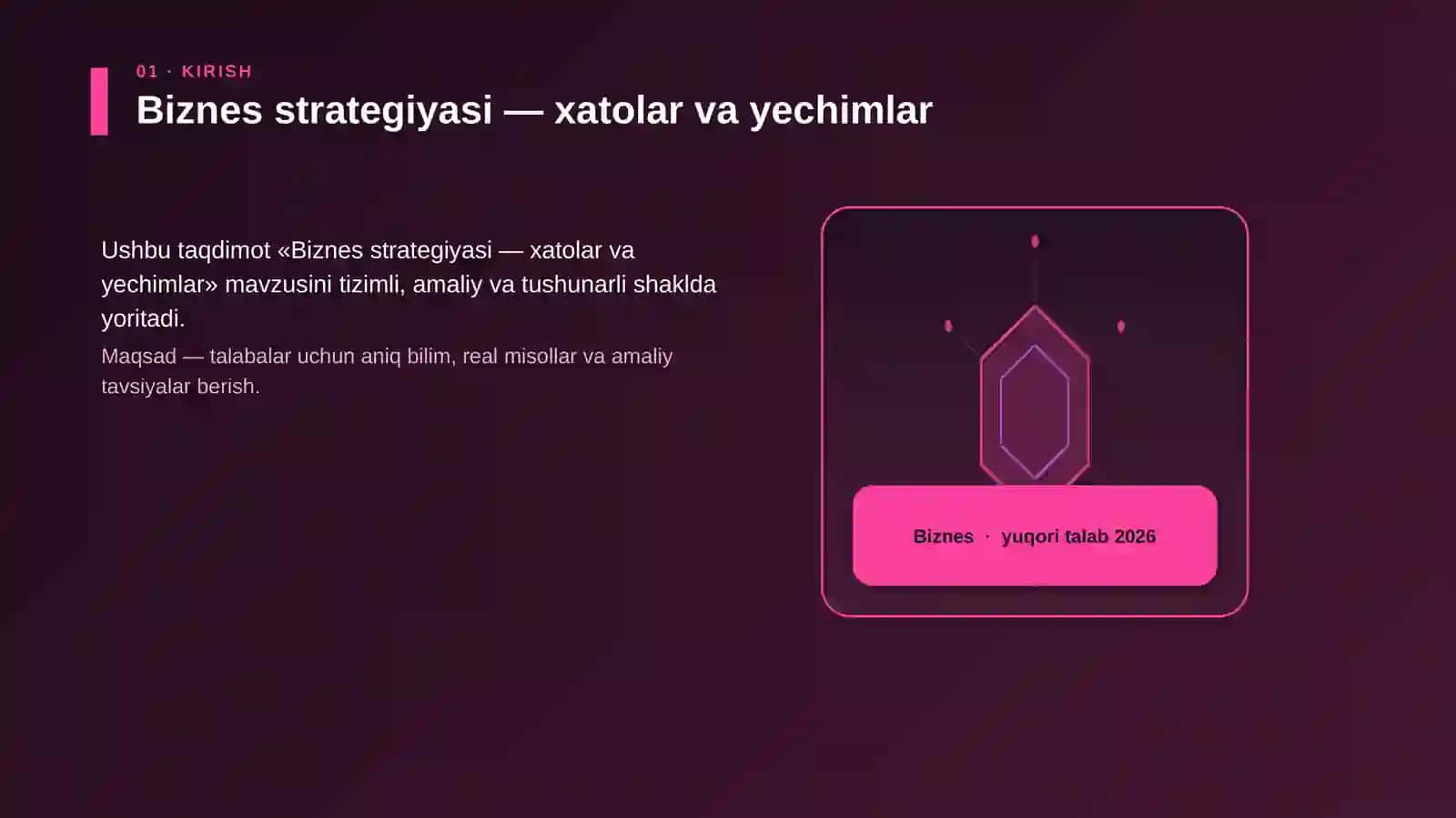 Biznes strategiyasi — xatolar va yechimlar 3
