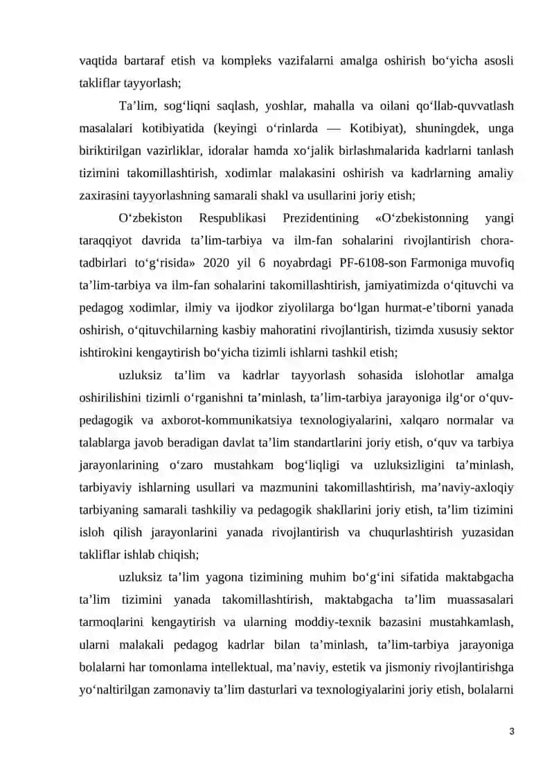 O‘zbekistonda ijtimoiy sohani rivojlantirishning ustuvor yo’nalishlari 3