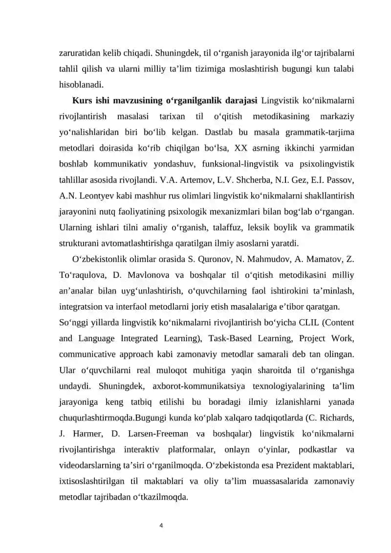 Lingvistik ko‘nikmalarni rivojlantirishda qo‘llanadigan samarali metodlar 3