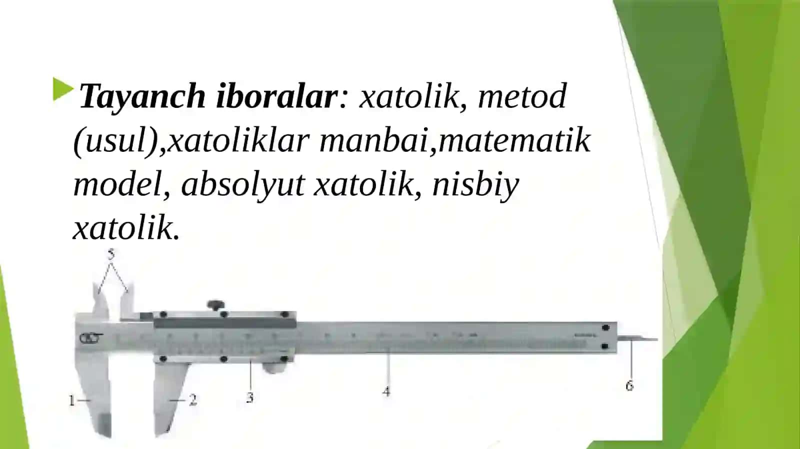 Ma’ruza: Kirish. Xatoliklar nazariyasi 3