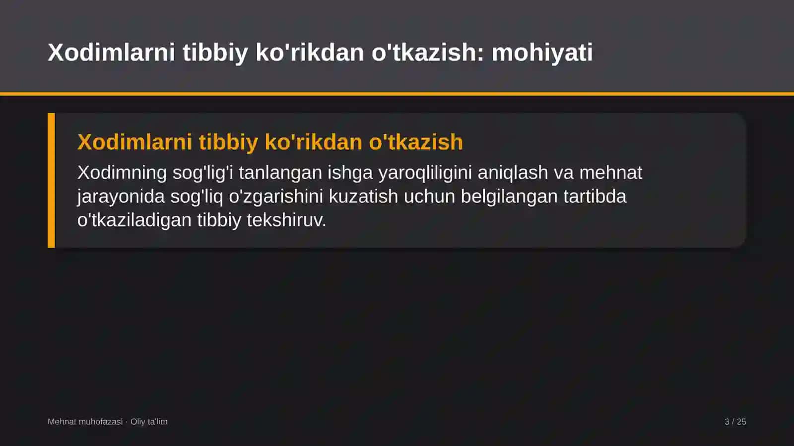 ulgurji bozorlarda xodimlarni tibbiy ko'rikdan o'tkazish 6111 3