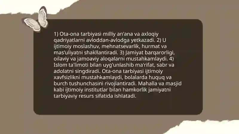 O'zbek xalq pedagogikasi va islom ta'limotida ijtimoiy pedagogik g'oyalar 3