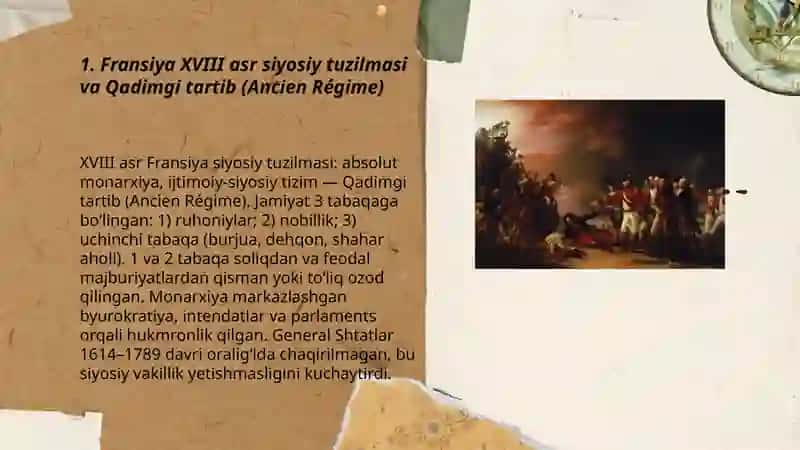 Fransiya XVIII asrda. Buyuk fransuz burjua inqilobi sabablari va boshlanishi 3