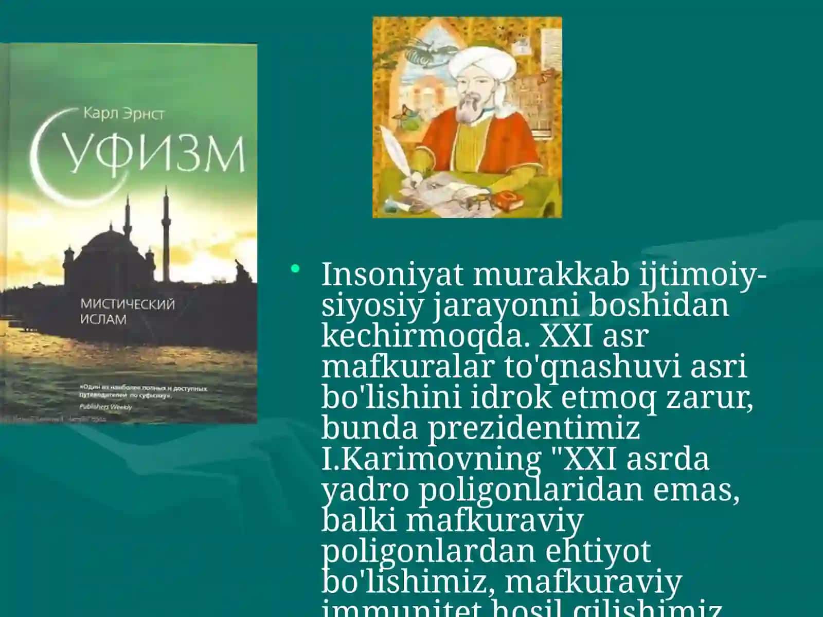 TASAVVUFTA`LIMOTI RIVOJINING O`ZIGA XOS XUSUSIYATLARI 3