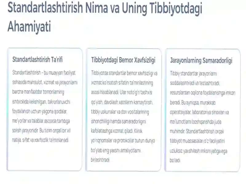 Mahalliy va xorijiy tibbiyotda standartlashtirish tarixi 3