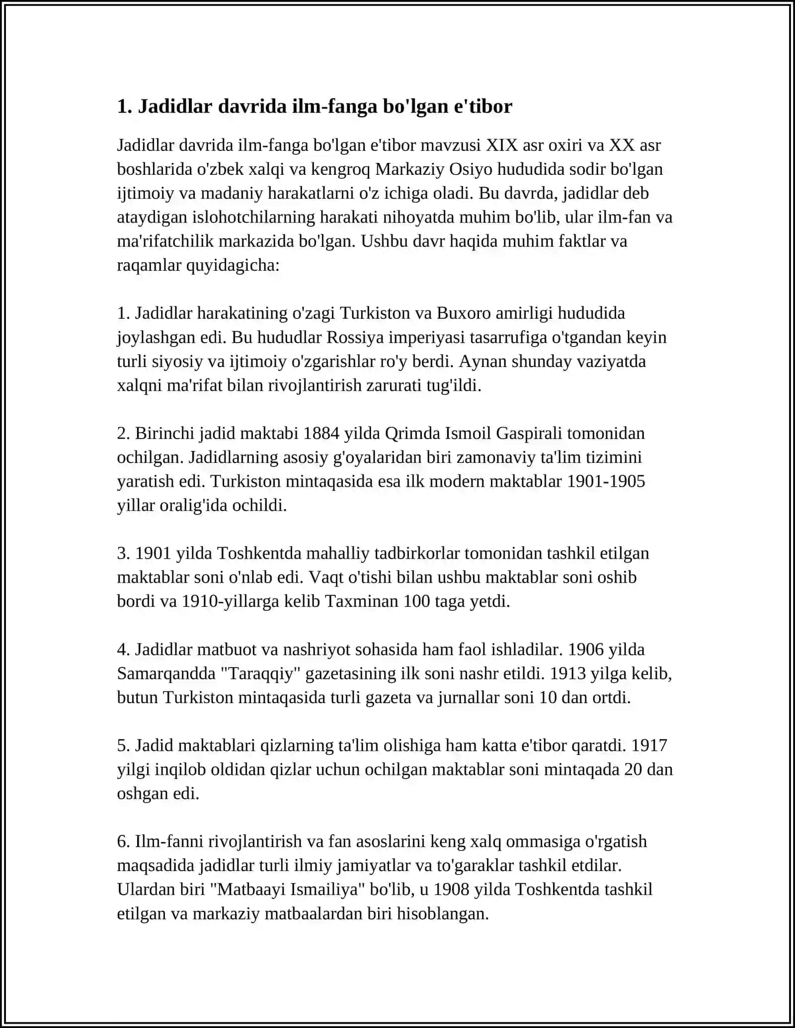 JADID MA'RIFATPARVARCHILIGI - MILLIY TARBIYANING ASOSI SIFATIDA 3