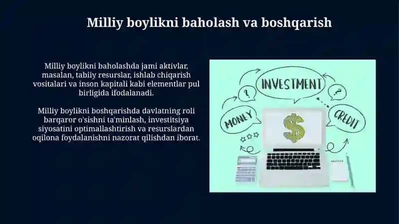 Milliy boylikning mazmunitarkibiytuzulishi 3