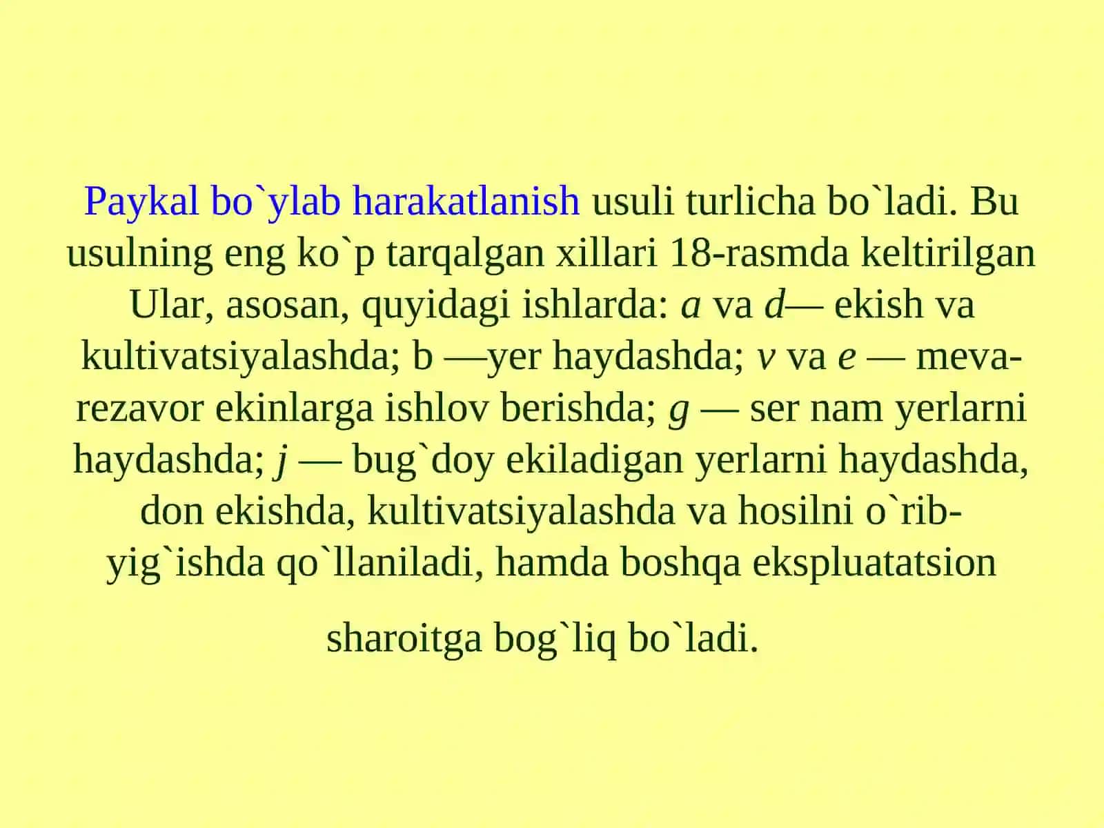 QISHLOQ XO`JALIGIDA MEXANIZATSIYALASHGAN ISHLAR TEXNOLOGIYASI 3