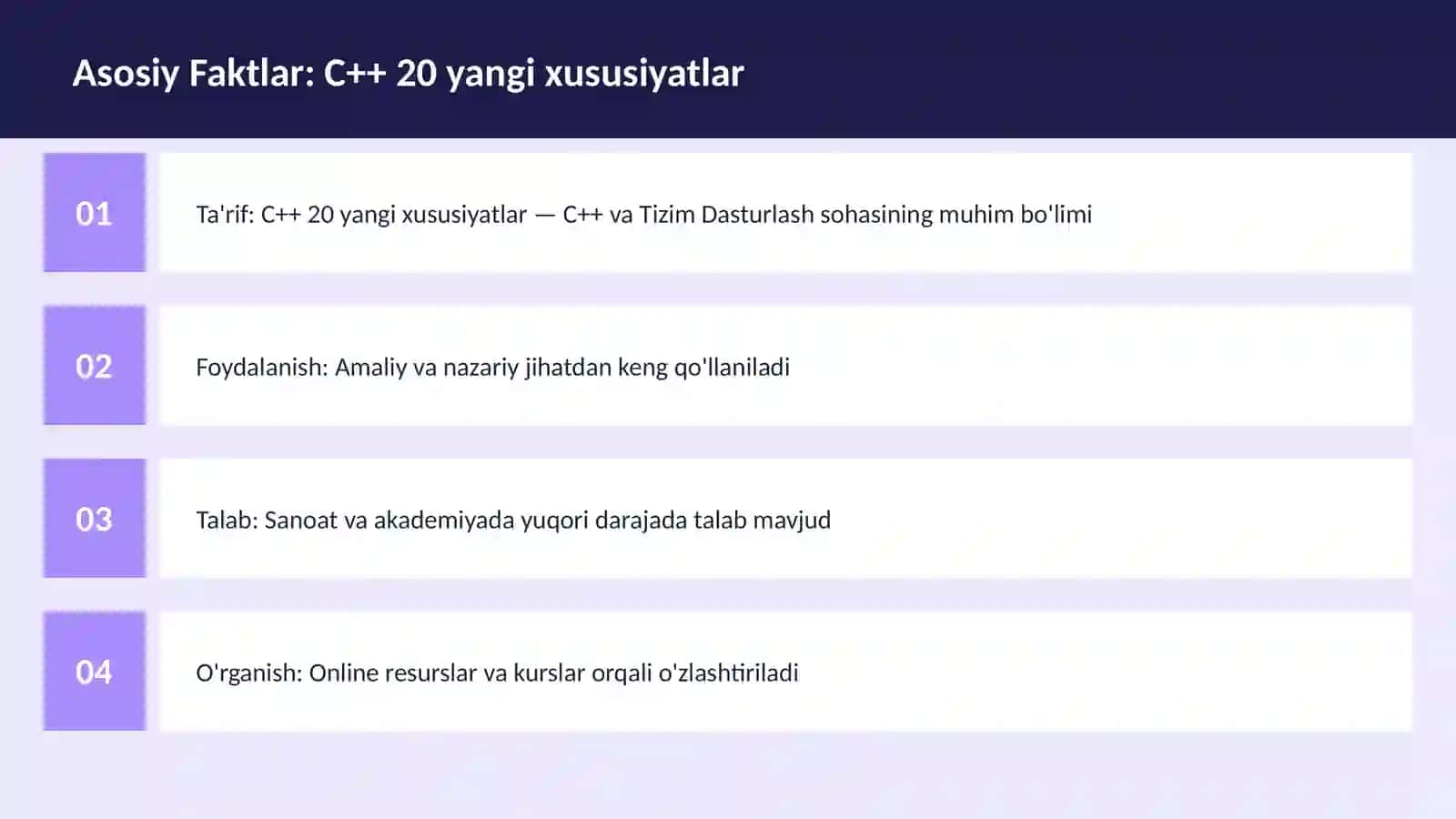 C++ 20 yangi xususiyatlar 3